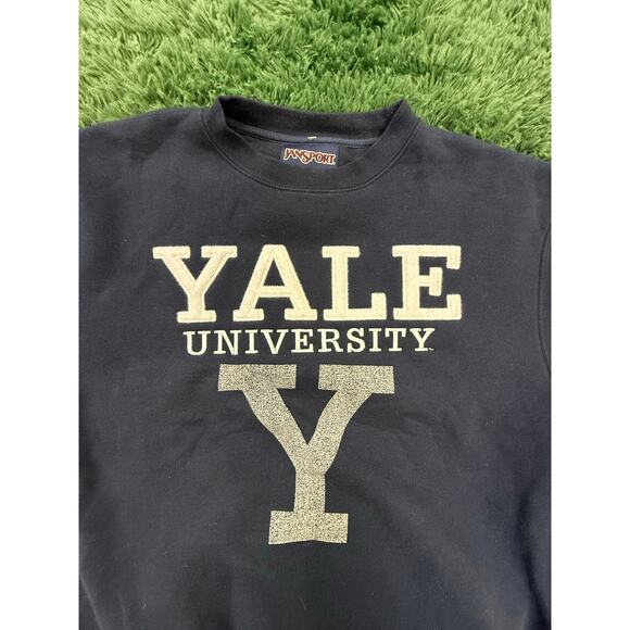 Yale University Y2K Blue Pullover Sweatshirt Jansport Sz Large - Picture 5 of 5